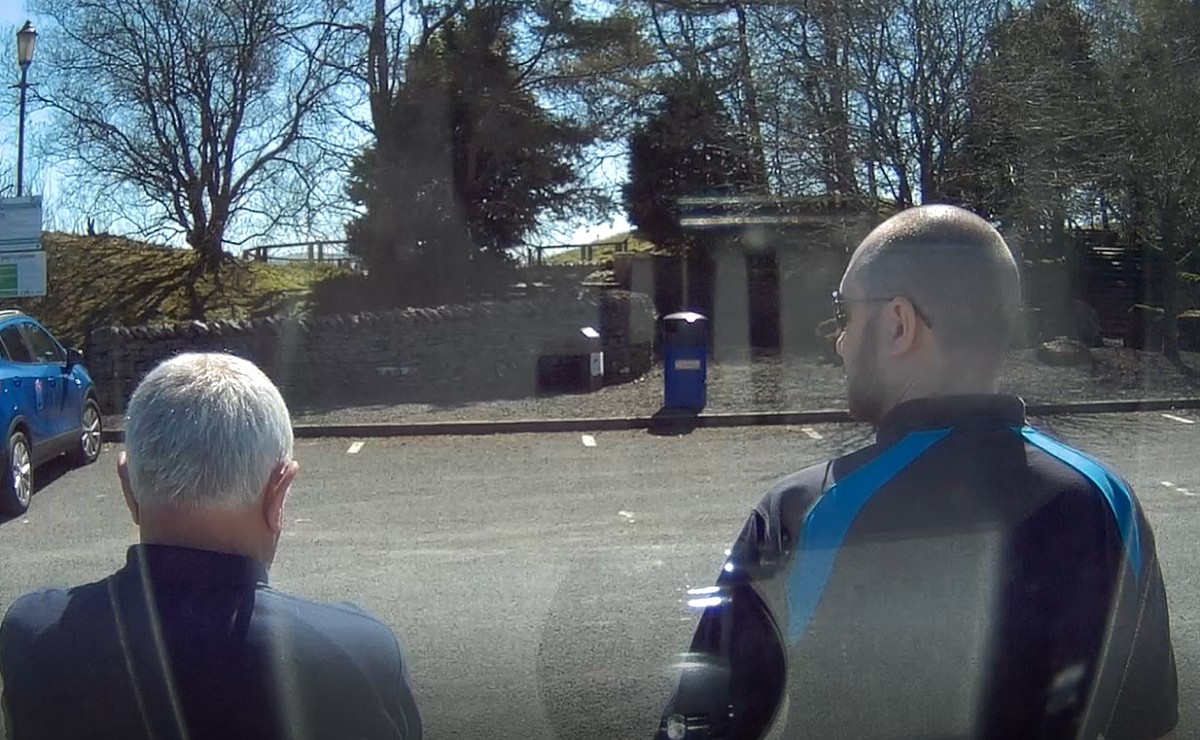 Stuart and John from Avango Couriers out on the road