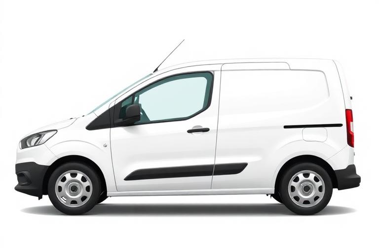 Small car-derived delivery van side profile